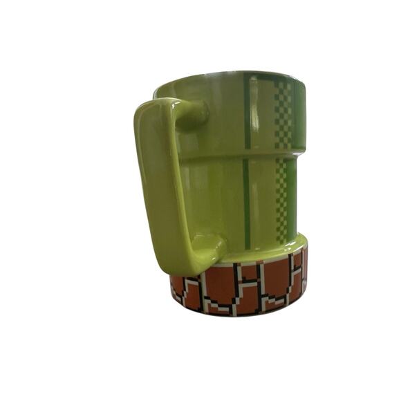 Super Mario Nintendo Coffee Mug Green Warp Pipe Thinkgeek Video Game NES - Picture 3 of 12